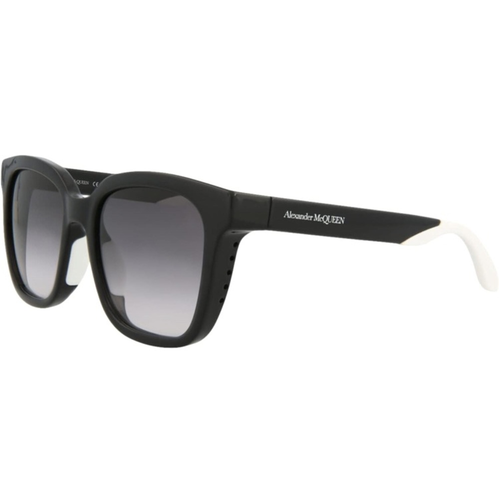 Alexander McQueen Square/Rectangle Sunglasses Black Grey Eyewear Made In Italy